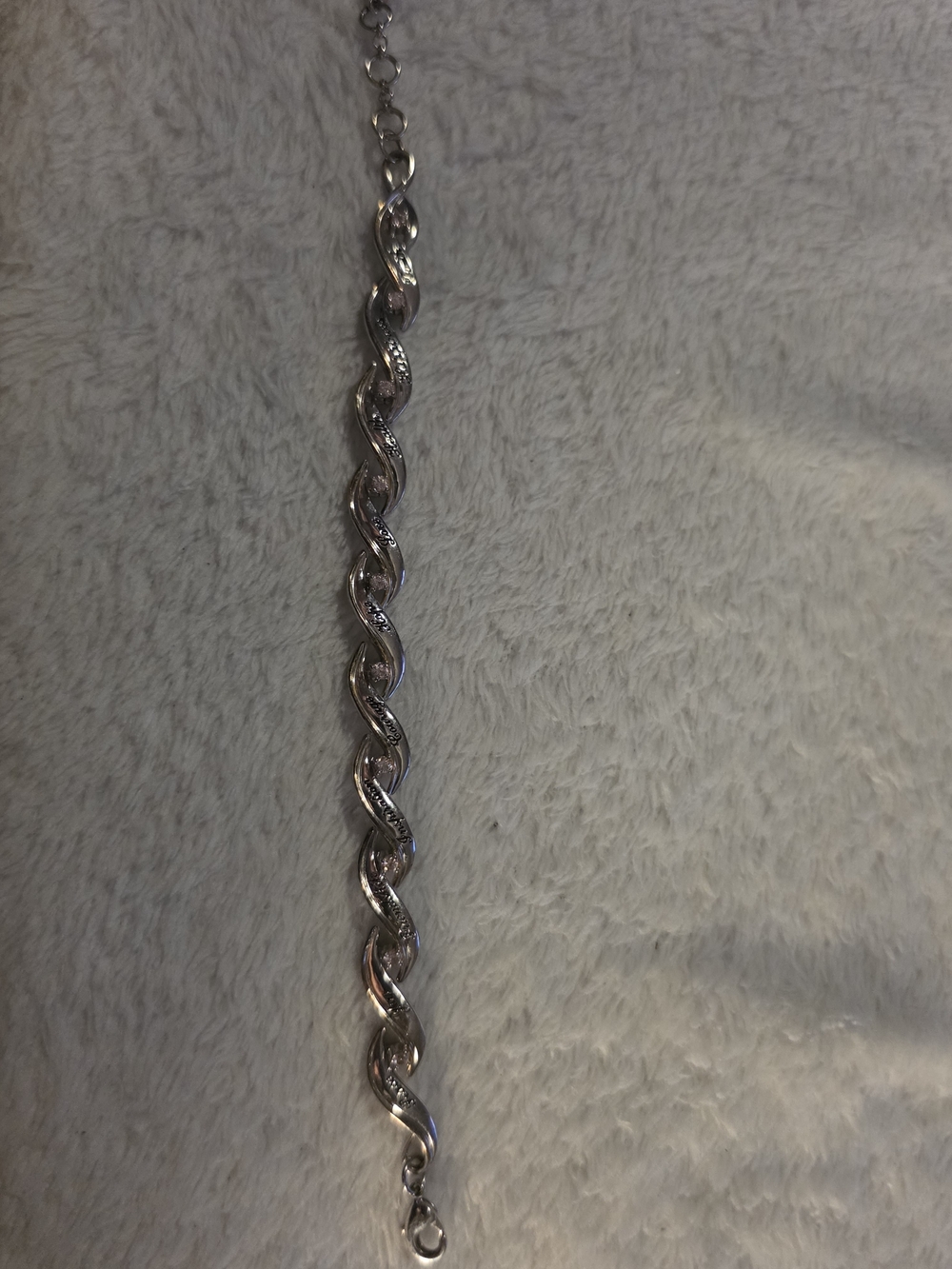 Silver Twisted Link Bracelet